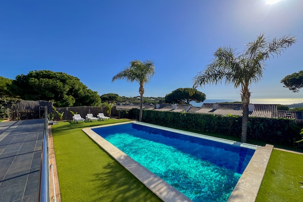 Villa Amatista: Stijlvol genieten met zeezicht en privézwembad in Caldes d'Estrac - thumbnail 2