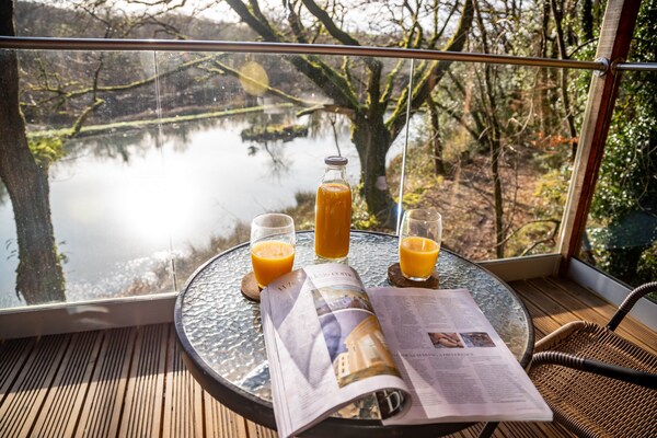 Yeworthy Eco-Treehouse: Duurzame boomhut aan privémeer in Devon - thumbnail 6