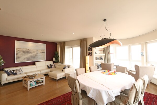 Panoramisch zeezicht appartement voor 7 in exclusief Het Zoute, Knokke - thumbnail 3