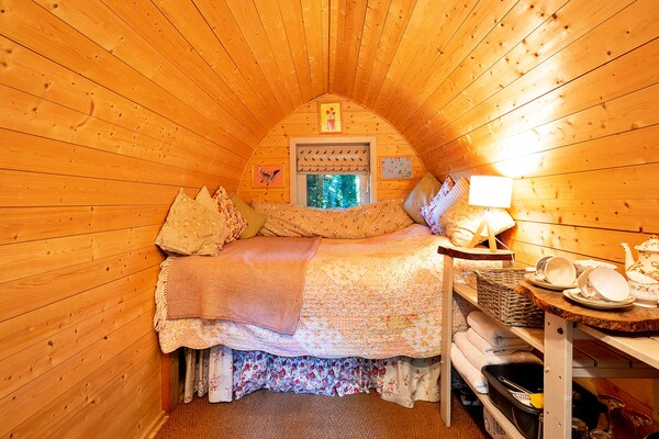 Glamping in eeuwenoud bos: Bluebelle Pod bij Newbury - thumbnail 2
