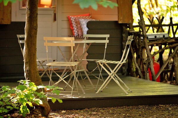 Glamping in eeuwenoud bos: Bluebelle Pod bij Newbury - thumbnail 4