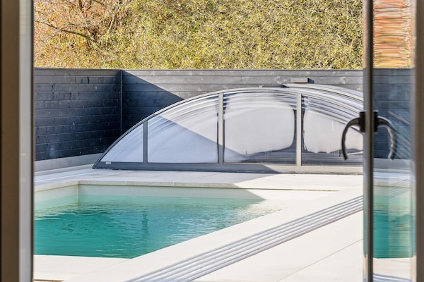 Luxe vakantiehuis voor 10 personen met privézwembad, wellness en activiteitenruimte op 400m van zee bij Løkken - thumbnail 5