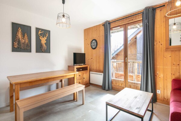 Appartement Les Biches N°81 - 3P6, direct aan de piste in Saint-Sorlin - thumbnail 6