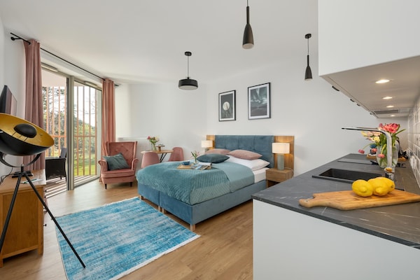 Luxe studio op 80 meter van het strand met wellness & zijdelings zeezicht - thumbnail 2