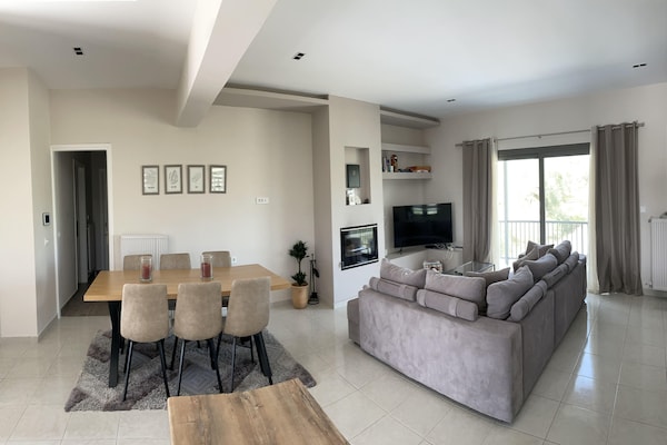 Ruim appartement tussen de olijfgaarden bij Mouzaki, 3 slaapkamers - thumbnail 1