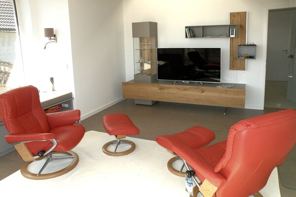 Moderne vakantiewoning Breeger Saalstein op Rügen, 1km van centrum Breege - thumbnail 4