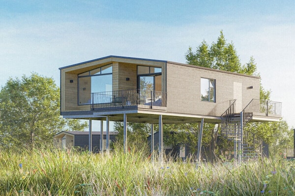 Moderne boomhut in Wangels – panoramisch uitzicht op 5 meter hoogte - thumbnail 3