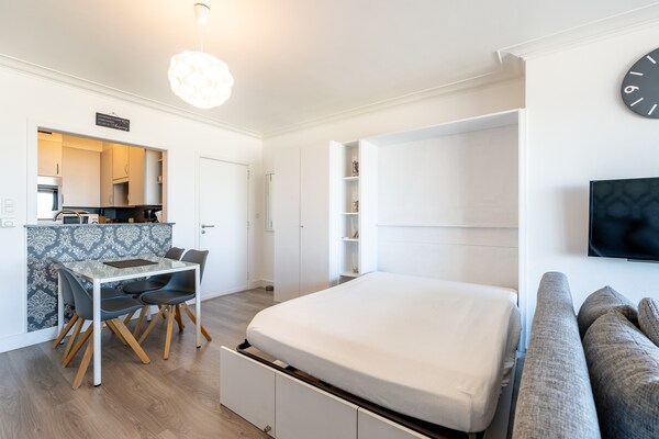 Studio met panoramisch zeezicht en twee zonnige terrassen in Blankenberge - thumbnail 6