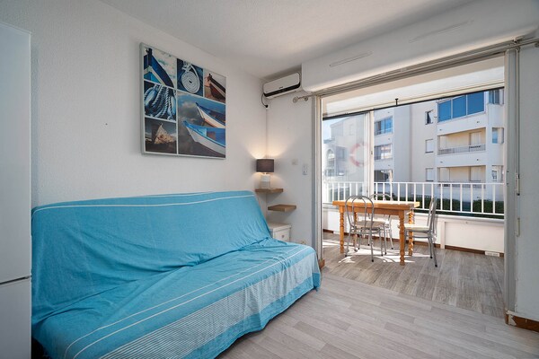 Appartement op 100m van strand met zwembad in Agde - thumbnail 6