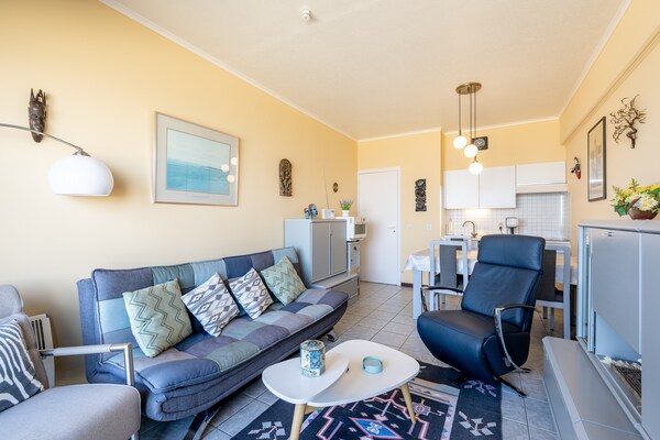 Zeezicht studio op 7e verdieping aan de Zeedijk in Blankenberge voor 4 personen - thumbnail 5