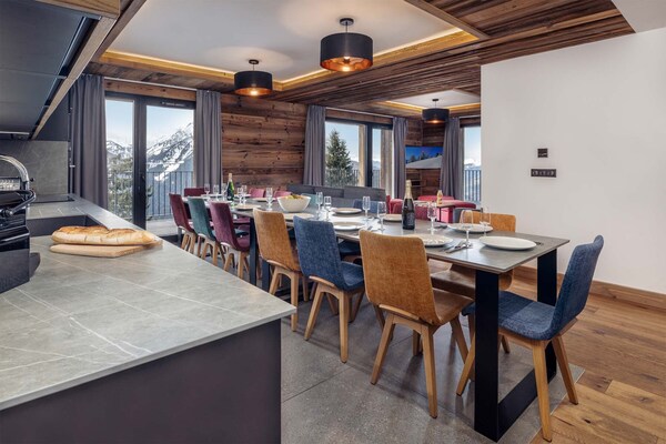 Vrijstaand chalet La Rosière: 14 pers, zwembad, vlakbij pistes - thumbnail 5