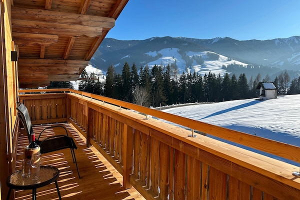 Modern appartement in Leogang met panoramisch berguitzicht - thumbnail 4