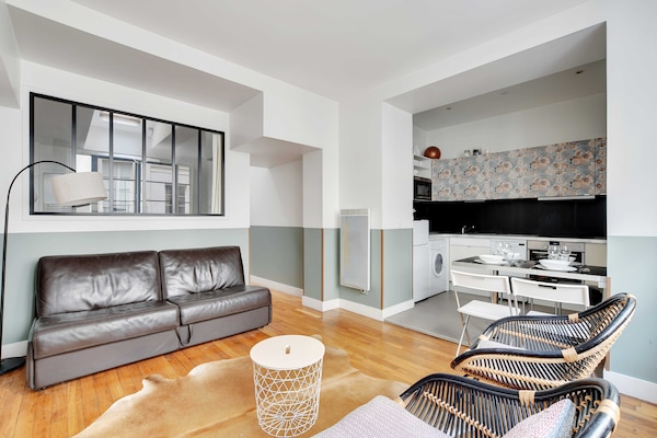Stijlvol appartement in bruisend hart van Parijs, vlakbij metrolijnen - thumbnail 1