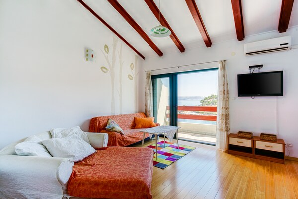 Appartement Anja: Uitzicht op de Baai van Stomorska voor 6 personen - thumbnail 6