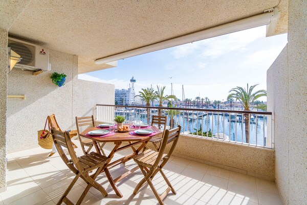 Kanaalzicht appartement voor 5 personen in Empuriabrava, vlakbij strand - thumbnail 5