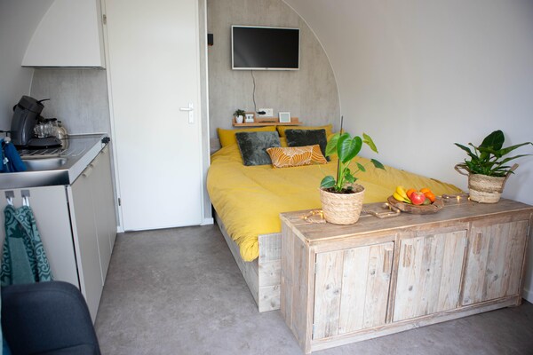 Tiny house De Kievit: romantisch verblijf in natuurgebied Kattenbergsebroek - thumbnail 4