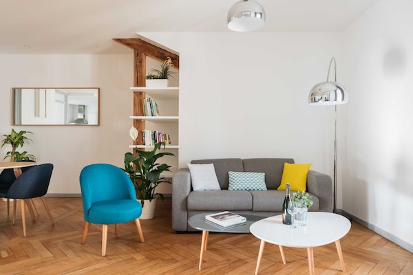 Gerenoveerd designappartement in bosrijke omgeving van Lyon - thumbnail 2