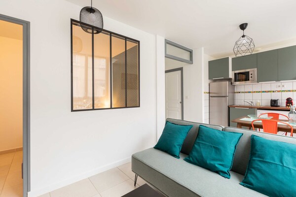 Architecturaal appartement in Lyon, direct aan metro Charpennes - thumbnail 6