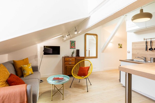 Licht appartement in rustige wijk Jean Macé, vlakbij centrum Lyon - thumbnail 2