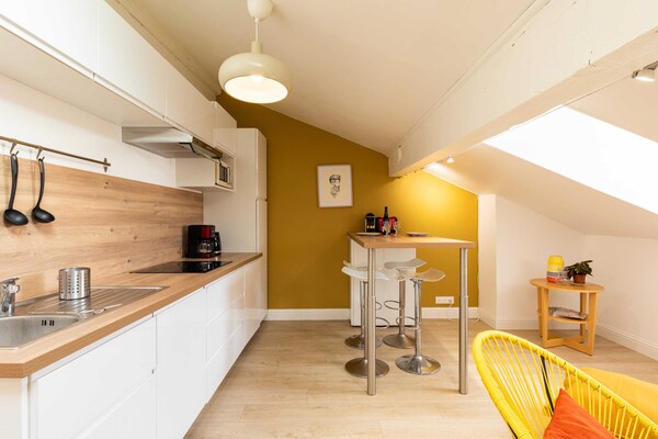 Licht appartement in rustige wijk Jean Macé, vlakbij centrum Lyon - thumbnail 3