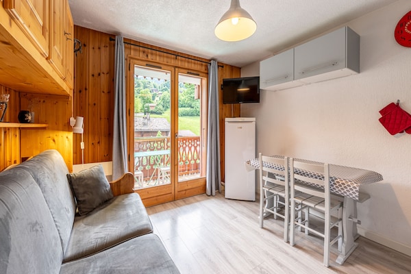 Knus appartement voor 4 personen met balkon op 550m van de skilift in Morillon - thumbnail 1