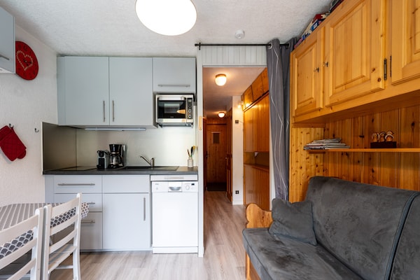 Knus appartement voor 4 personen met balkon op 550m van de skilift in Morillon - thumbnail 5