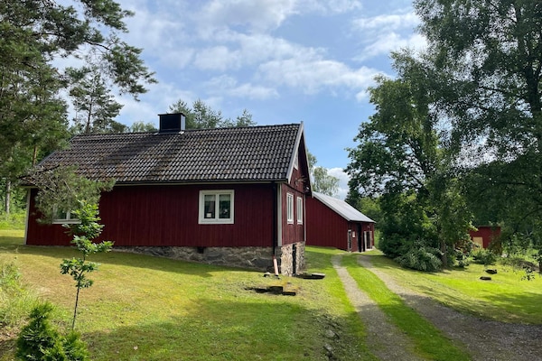 Op 1,0 km van het meer: rustieke rode cottage in Arkelsorp - thumbnail 3