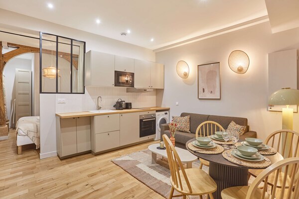 Licht appartement in hartje Parijs, vlak bij Rue Montorgueil - thumbnail 5