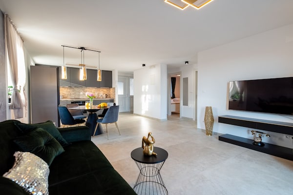 Op 800 m van het strand: ruim appartement in Dubrovnik met zeezicht - thumbnail 2
