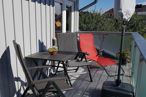 Modern vakantieappartement in Zingst met zuidelijk balkon, 1 km van het centrum - thumbnail 4