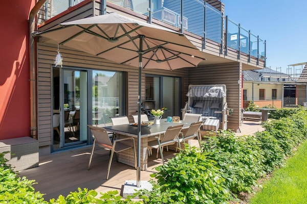 Licht appartement op de begane grond in Zingst met zuidterras en PlayStation - thumbnail 2