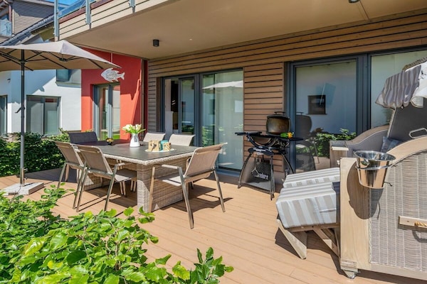Licht appartement op de begane grond in Zingst met zuidterras en PlayStation - thumbnail 4