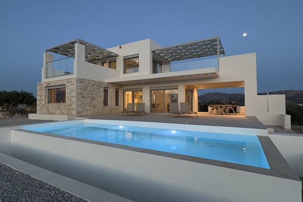 Panoramisch appartement met zee- en bergzicht in Kamilari, Kreta - thumbnail 1