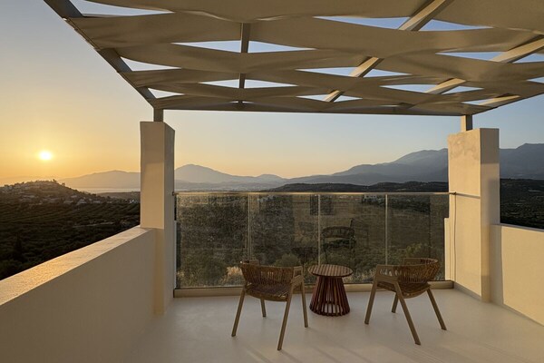 Panoramisch appartement met zee- en bergzicht in Kamilari, Kreta - thumbnail 6
