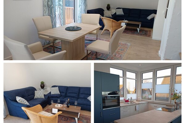 Licht appartement met mezzanine, 3 slaapkamers, vlakbij centrum Kappeln - thumbnail 1