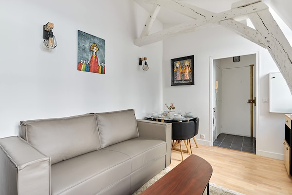 Charmant appartement in de Marais, vlakbij Place des Vosges - thumbnail 3