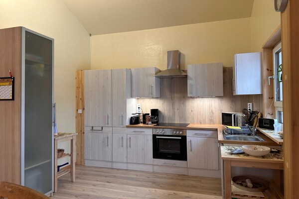 Ferienhaus 4 Elemente: Duurzaam houten vakantiehuis in Brandenburg voor 6 personen - thumbnail 3