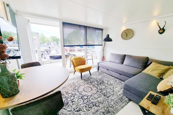 Unieke woonboot met dakterras aan de Nieuwe Meer, Amsterdam - thumbnail 2