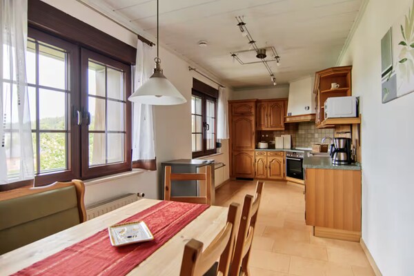 Haus Freigeist 1: Ruim appartement met tuin in Friedrichsbrunn, Harz - thumbnail 5