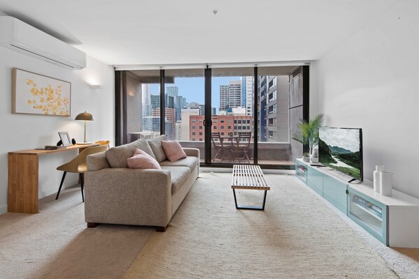 Modern appartement in hartje Melbourne met zwembad en gym - thumbnail 1