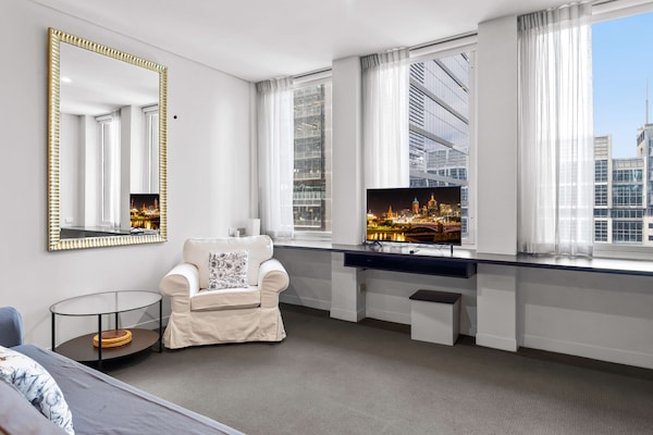 Modern en licht studio-appartement in het centrum van Melbourne - thumbnail 1