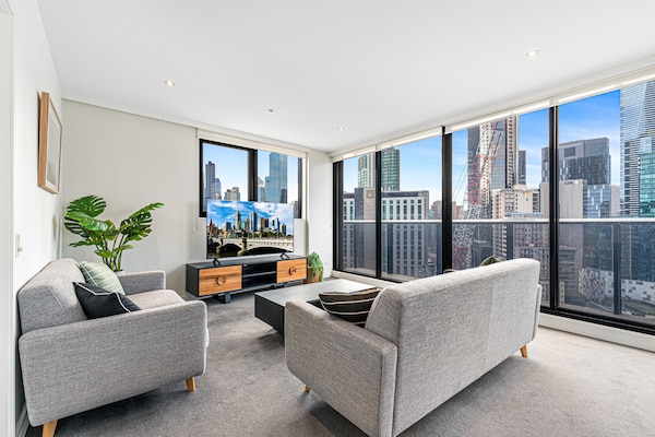 Stijlvol appartement in Southbank met prachtig stadsgezicht - thumbnail 1