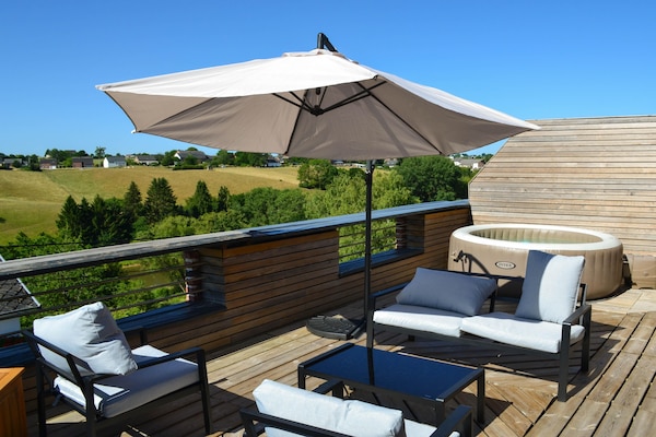 Elegant appartement met panoramisch uitzicht en jacuzzi nabij de Lacs de l'Eau d'Heure - thumbnail 5