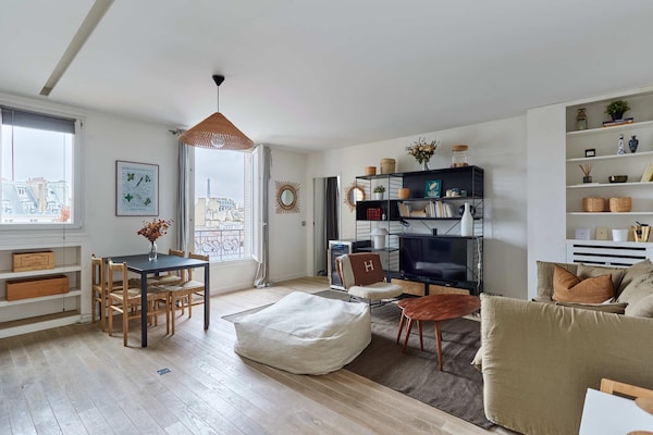 Charmant appartement met Eiffeltoren-uitzicht in 16e arrondissement - thumbnail 1