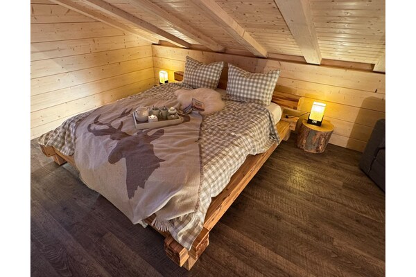 Romantisch chalet met sauna en bergzicht nabij Goslar - thumbnail 6