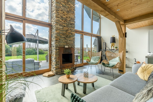 Luxe villa in Texels bos | 6p, hottub, buitenkeuken, strand 2km - thumbnail 4