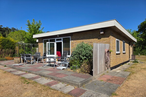 Vrijstaande familiebungalow met zonnige tuin in het bos bij De Koog - thumbnail 2