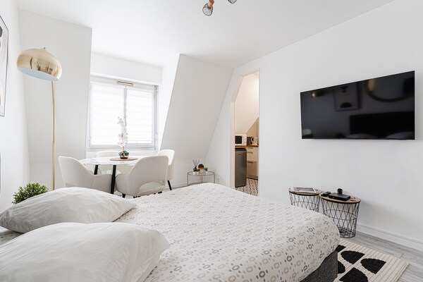 Lichte studio voor 3 personen in Deauville met zwembad - thumbnail 3