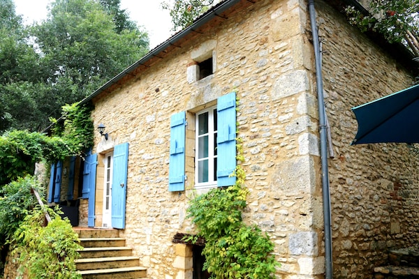 Ruim vakantiehuis met zwembad en panoramisch uitzicht bij Blanquefort-sur-Briolance - thumbnail 1