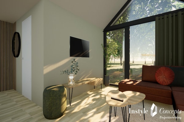 Cosy Lodge aan rustige visvijver in Balkbrug, 6 personen - thumbnail 3